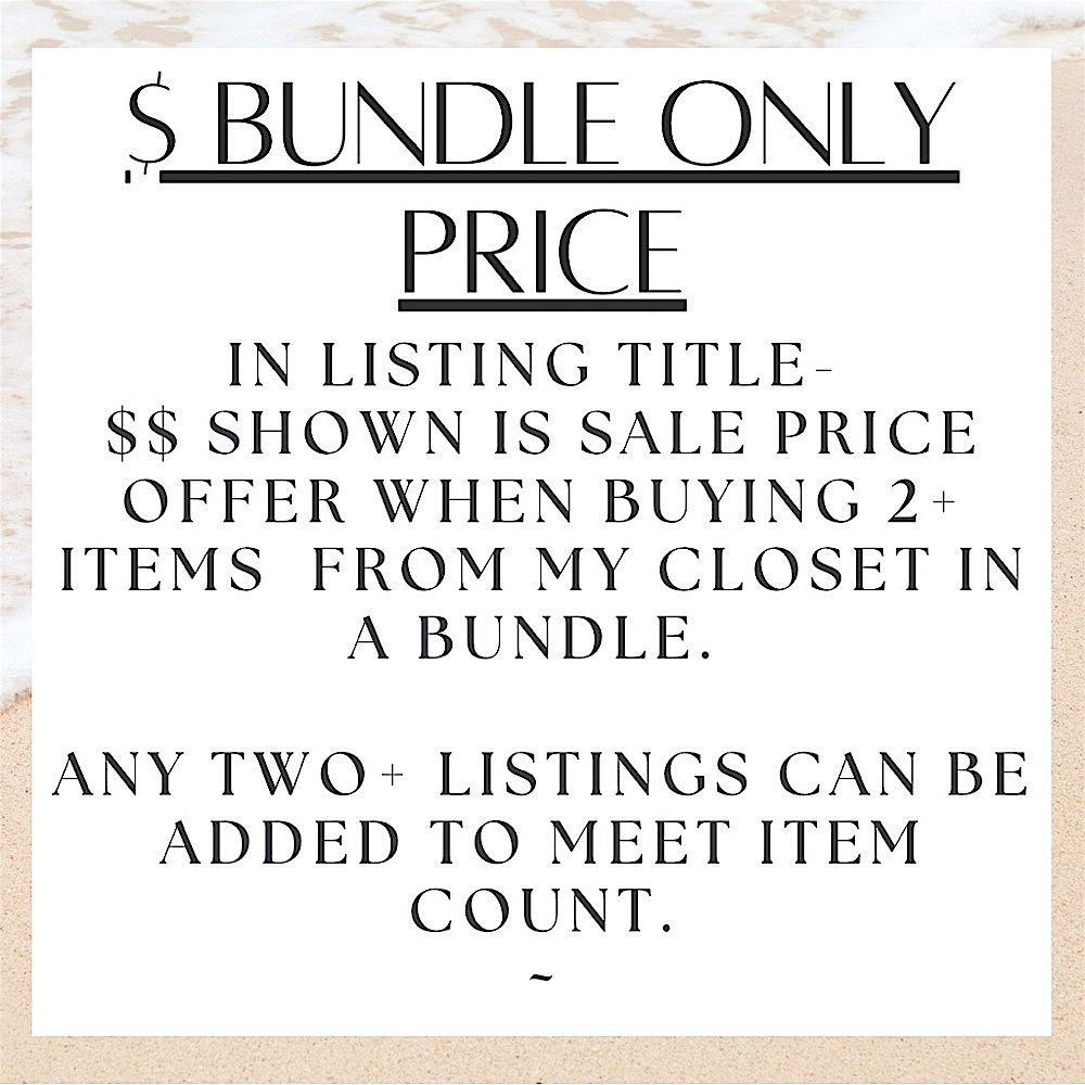 *PLS READ Bundle Info* Check Listing Titles for Promotion & Discounted Pricing!
